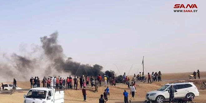 Popular protests against QSD militia’s crimes in Qamishli