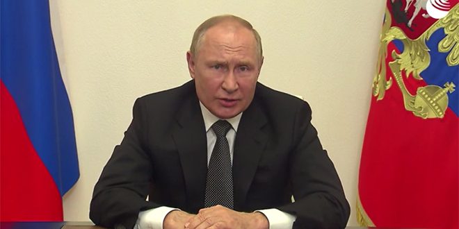 Putin: Washington interferes in states’ affairs to maintain its hegemony in the world