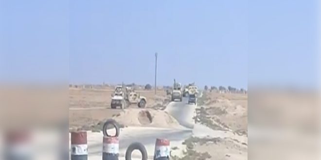 El Ejército sirio expulsa un convoy del ocupante estadounidense en Hasakeh