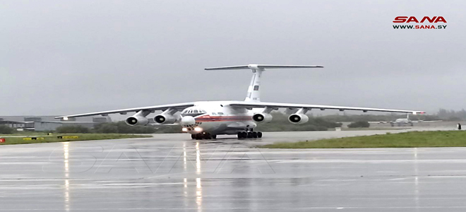 Un avión ruso cargado de ayuda humanitaria llega a Siria (+ fotos)
