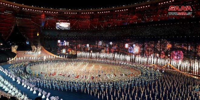 Ceremonia de apertura de los XIX Juegos Asiáticos