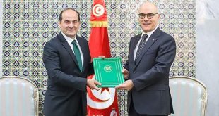 Nuevo embajador de Siria entrega copia de cartas credenciales al canciller tunecino