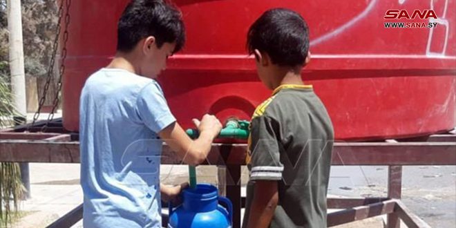 حملات نيروهای اشغالگر ترکیه پمپاژ آب به هزاران نفر در شهر حسکه را به تاخیر انداخت