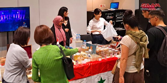 حضور سوریه در بازارچه خیریه عربی در توکیو