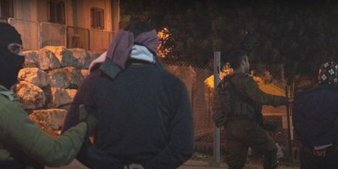 بازداشت 14 فلسطینی در کرانه باختری توسط نیروهای اشغالگر