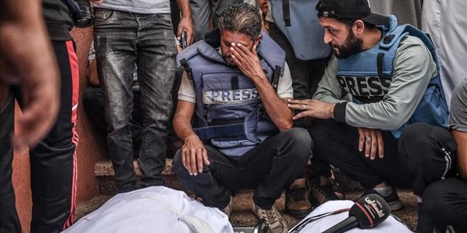 درخواست دفتر اطلاع رسانی غزه از جامعه جهانی برای حفاظت از خبرنگاران در غزه