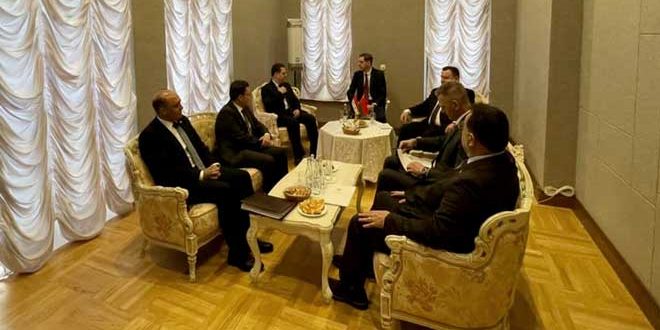 Abdul Latif examine avec Pantos le renforcement des relations entre la Syrie et le Belarus dans tous les domaines
