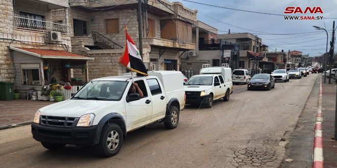 Жители оккупированных сирийских Голан проводят автомобильную акцию протеста
