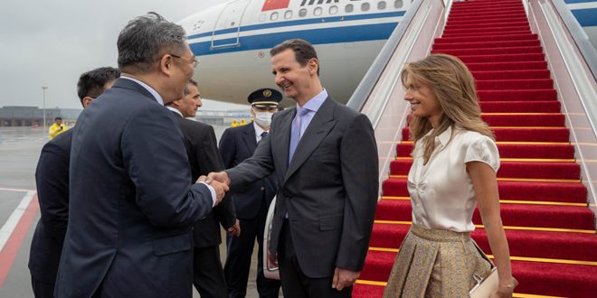 Cumhurbaşkanı Esad Ve First Lady Esma Esad, Çin Halk Cumhuriyeti’ne Ziyarete Başladı
