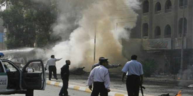 إصابة ستة أشخاص في تفجير ارهابي غرب بغداد – S A N A