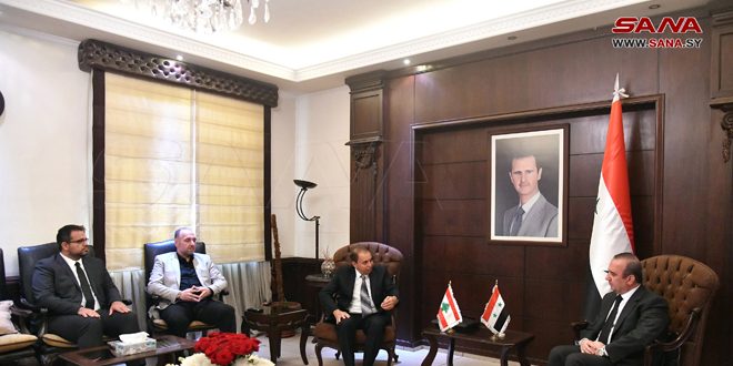 الوزير مخلوف يبحث مع وزير المهجرين اللبناني خطة عودة المهجرين السوريين إلى ديارهم
