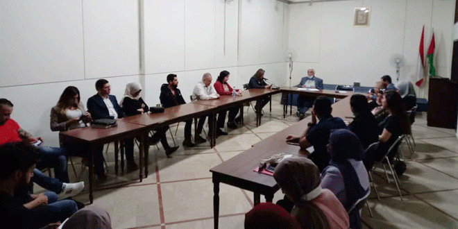 With Syrian participation, activities of Arab Youth Solidarity Initiative with Lebanon inaugurated