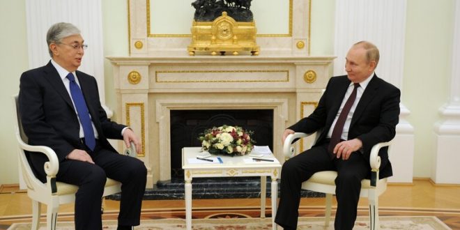 Putin, Tokayev discuss latest developments of the military operation in Ukraine