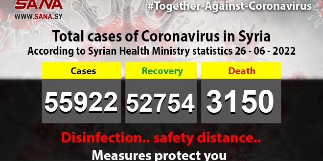 One Covid-19 case recorded in Syria, 1 recovered, Health Ministry