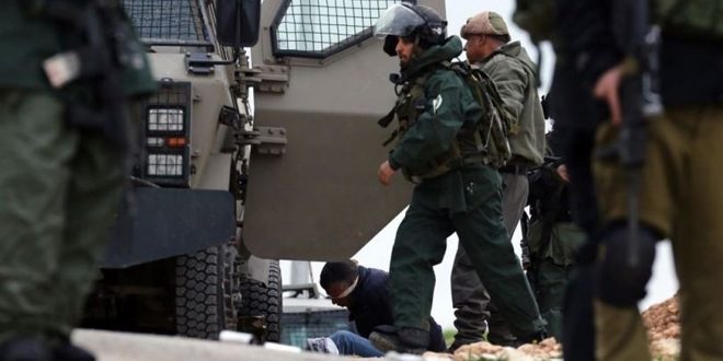 Israeli occupation arrests three Palestinians in the West Bank