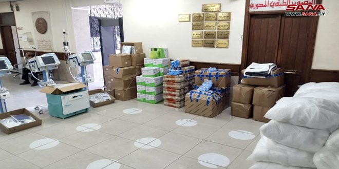 Ibn Al-Nafees Hospital in Damascus receives Russian medical aid