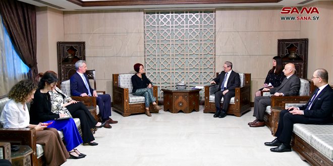 Mikdad, Fleischer discuss cooperation between Syria and WFP
