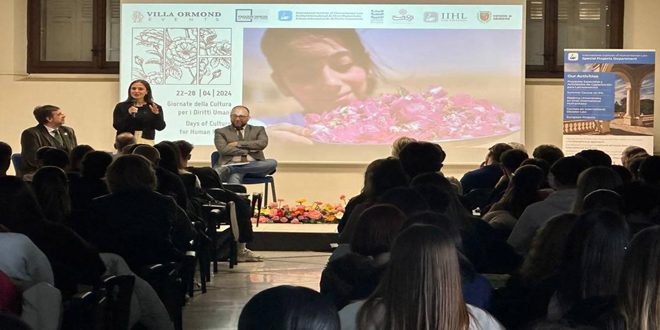 A dialogue symposium on cultural heritage and human rights within the activities of Damascene Rose in Sanremo 2024