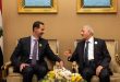 President al-Assad discusses with President Rashid of Iraq cooperation in counter-terrorism