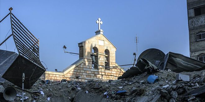 On Easter, sound of bombs overshadows the bells of churches in Gaza