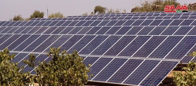 Siria construye varios proyectos de energía renovable