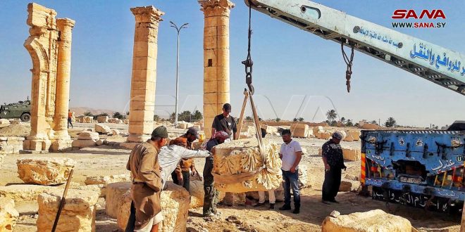 Segunda fase de restauración del Arco del Triunfo en Palmira está por finalizar (+ fotos)