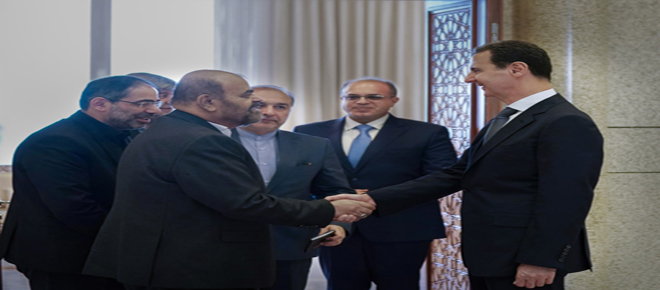 Presidente Al-Assad recibe al ministro de Carreteras y Construcción de Ciudades de Irán
