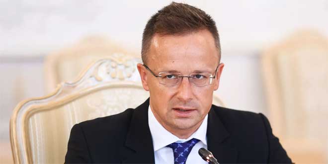 Canciller húngaro alerta del suministro de más armas occidentales a Ucrania
