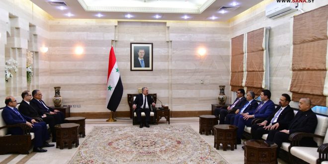 Primer Ministro sirio recibe a ministros de Agricultura de Jordania, Iraq y Líbano