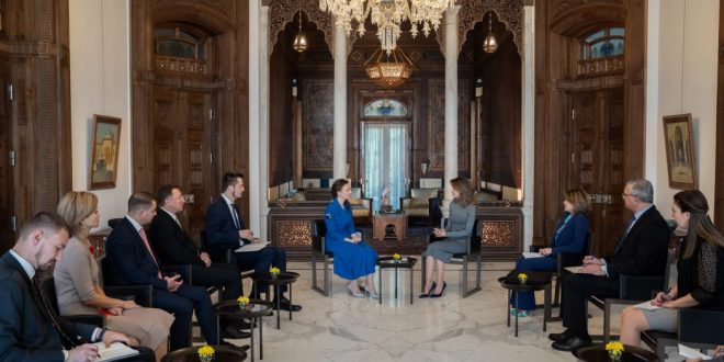 Primera Dama de Siria recibe a Vicepresidenta de la Duma estatal Rusa