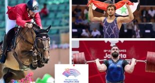 Siria participa en cinco disciplinas deportivas en los Juegos Asiáticos en China