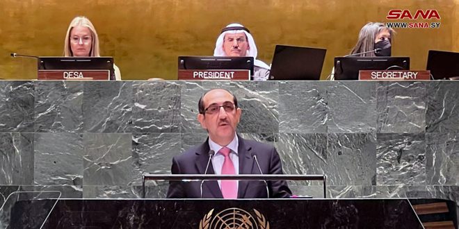 سفیر صباغ: جنگ تروریستی خسارات زیادی به بخش آب در سوریه وارد کرد و اقدامات اجباری مانع از بازسازی آن می شود