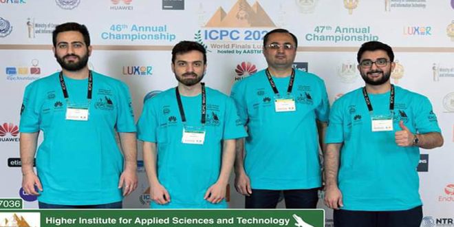 سوریه عنوان قهرمانی آفریقا و جهان عرب را در مسابقات نهایی چهل و هفتمین دوره المپیک برنامه‌نویسی دانشجویی که به میزبانی مصر برگزار شد، از آن خود کرد.