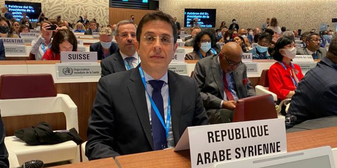 Avec la participation de la Syrie, début à Genève des travaux de la 75e session de l’Assemblée mondiale de la Santé à Genève