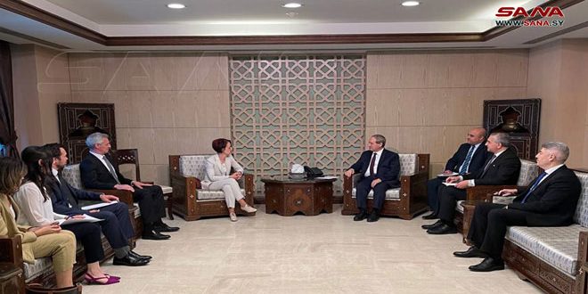 Miqdad rencontre la directrice régionale du PAM pour le Moyen-Orient et l’Afrique du Nord