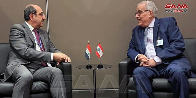 L’ambassadeur Sabbagh discute avec le ministre libanais des Affaires étrangères du renforcement de la consultation et la coordination entre les deux pays