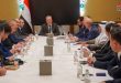 Arnous rencontre des hommes d’affaires syriens expatriés aux EAU et le directeur exécutif du Fonds du Golfe Arabe pour le Développement (AGFUND)