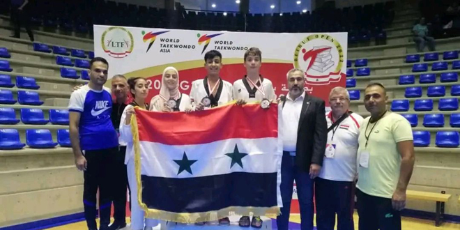 3 מדליות כסף לסוריה באליפות הטאקוונדו