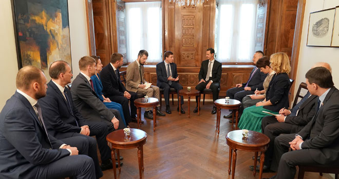 Асад зустрівся з делегацією від партії єдина росія