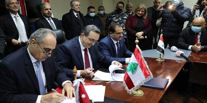 Подписано соглашения о соединении электролинии из Иордании в Ливан через Сирию
