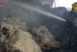 Тушение пожара на складе шерсти в районе Аль-Мазареб в Хаме