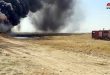 Homs’un Doğu Kırsalındaki Ham Petrol Taşıma Hattında Yangın Çıktı