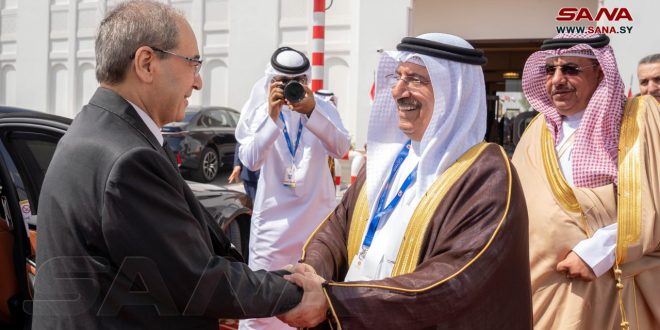 El Mikdad, 33. Arap Zirvesi Hazırlık Toplantılarına Katılmak Üzere Bahreyn’e Geldi