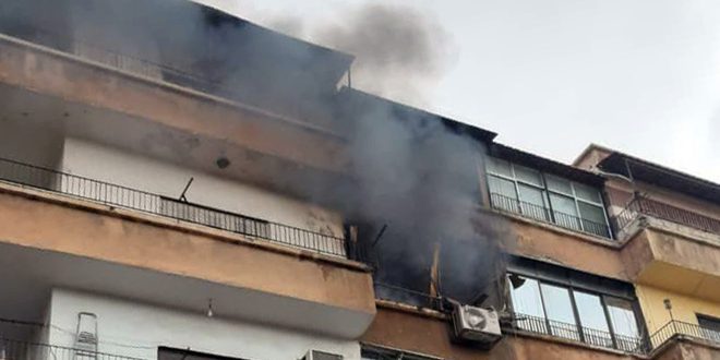 وفاة رجل جراء حريق في منزل بمساكن برزة