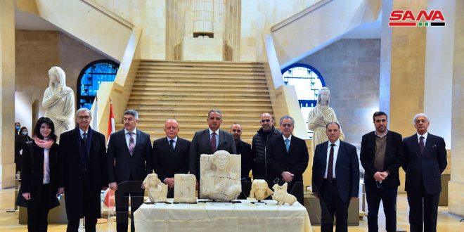 سورية تستعيد 5 قطع أثرية تدمرية بمبادرة من متحف نابو في لبنان