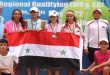 منتخب سورية لكرة المضرب أولاً في الترتيب العام في بطولة غرب ووسط آسيا