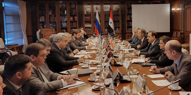 محادثات سورية روسية في موسكو لبحث سبل مواجهة العقوبات الاقتصادية الغربية