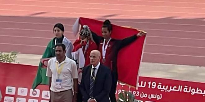 ذهبية لسورية ببطولة العرب لألعاب القوى للشباب والشابات