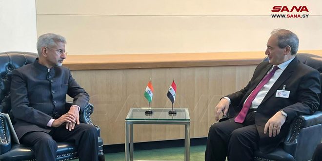 المقداد يبحث مع وزراء خارجية الهند وأرمينيا والمالديف تطوير العلاقات الثنائية