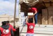 مساعدات إغاثية للمتضررين من الأمطار الغزيرة في بلدة الكرك الشرقي بريف درعا